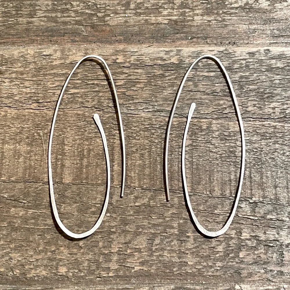 SOLD Sophie Hughes Sterling Endless Hoops (NWOT) - Picture 5 of 5
